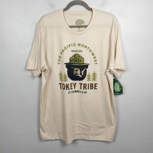 Green State Tokey T-Shirt Mens XL Tribe Bear Pacific Northwest Graphic 420 NWT